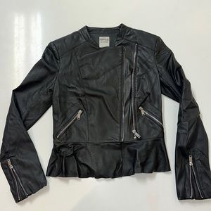 Zara Black Leather Jacket